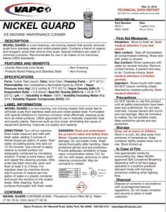 Super-Kool™ Nickel-Safe and Metal-Safe Ice Machine Cleaner, 1 gallon.  Diversitech